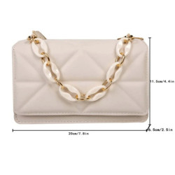 حقيبة هوبو ميني بشكل هندسي