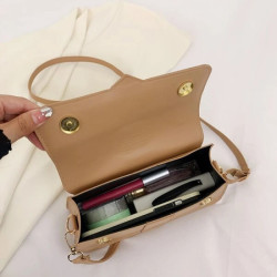 حقيبة مربعه جلد صناعي بمقبض 