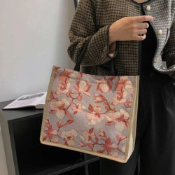 حقيبة تسوق زهري