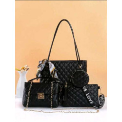 طقم حقائب نسائية نمط مربعات