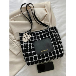 حقيبة كتف مربعات مع تعليقة 