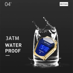 BESTWIN ساعة رقمية فاخرة رجالي من الاستانلس استيل
