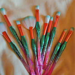 طقم فرش مكياج عيون 10 قطعة