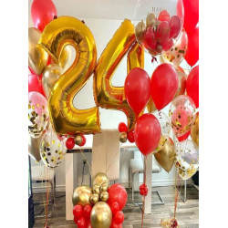 بالونات زخارف الوان مختلطة 120 قطعة