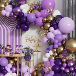 مجموعة من 146 قطعة بالونات بأحجام مختلفة