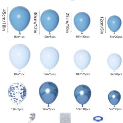 145 قطعة من بالونات الديكور بالوان حديثة